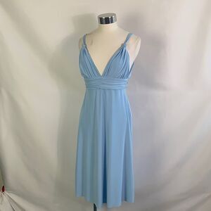Tbags NWT blue open back dress